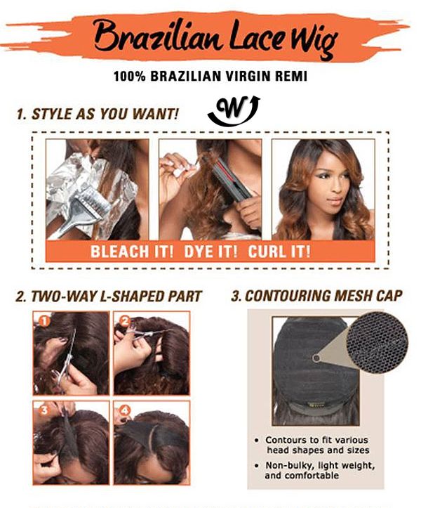 Human Hair Lace Wig Sensationnel Bare Natural Natural Wavy